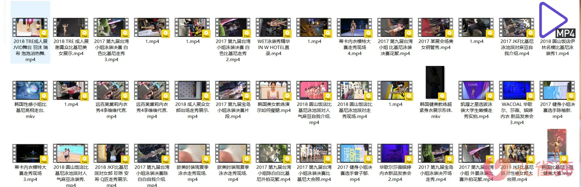 精选模特 明星（韩国女团/韩国车展车模/JKF比基尼派/钢管秀/成人展/内衣秀/时装秀/街拍视频）高清视频合集 共117套写真写真视频[33.60G] 547-享悦云图 | 映画收藏家